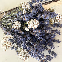 Dried Lavender Garden Bouquet - blue purple