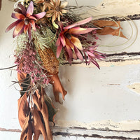 Amber Meadow Bouquet (M) Australian Native - Red / Brown