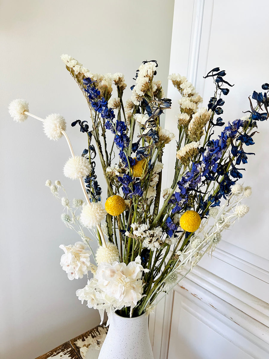 Blue Purple Bouquet [SM] preserved dried flowers