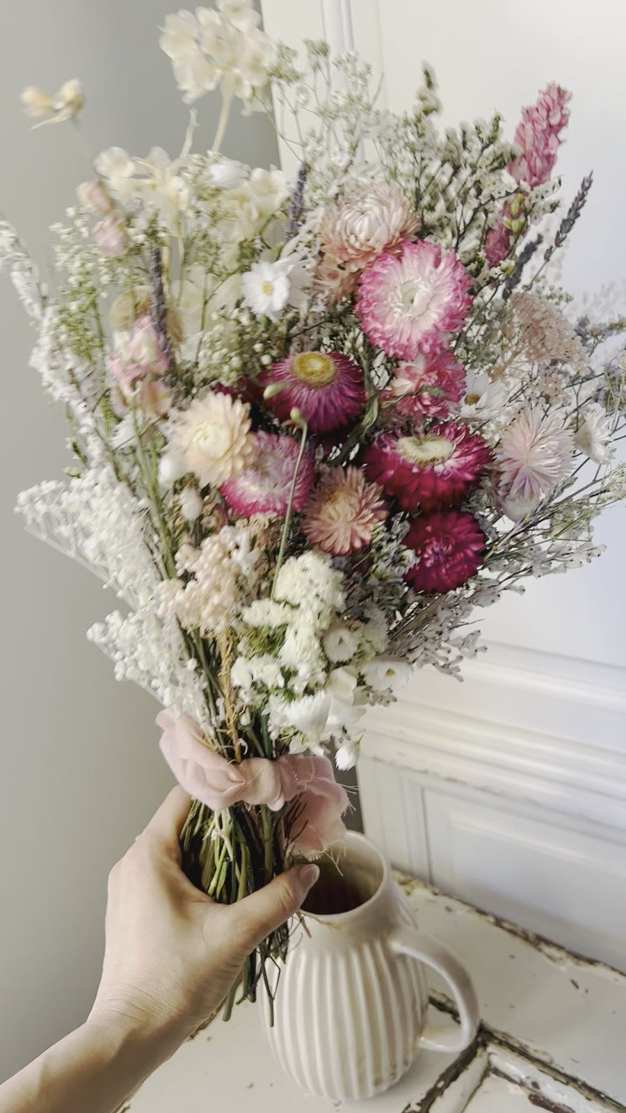 Daisy Blush Symphony Bouquet [M] pink boho