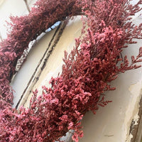 Limonium Wreath | preserved dried flowers home decor - FLEURI flowers