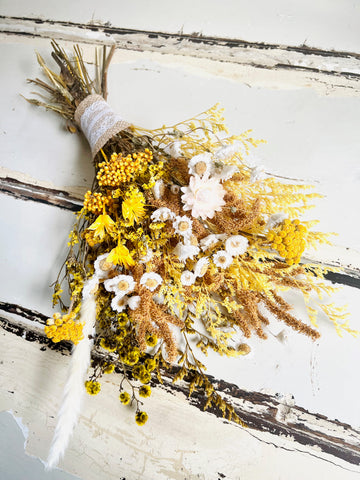 Honey Yellow Bouquet [SM] preserved dried flowers