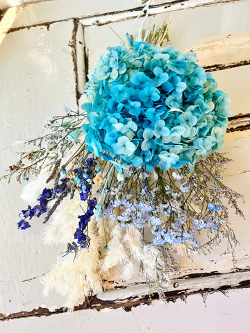 Tiffany Blue Hydrangea Bouquet [M] preserved dried flowers