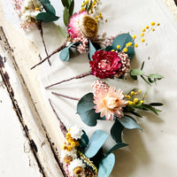 Enquiry welcome - Preserved and Dried Flower Hair Clip / Pin / Corsage