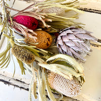 Naturally Dried Banksia & King Protea & Protea - Australian Native