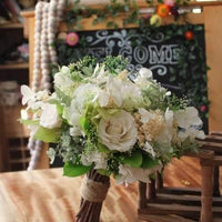 Wedding Bouquet - Classic Bouquet ( more greenery) preserved dried flowers - FLEURI flowers