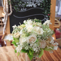 Wedding Bouquet - Classic Bouquet ( more greenery) preserved dried flowers - FLEURI flowers