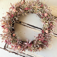 [Sample] Everlasting Rustic Bloom Dried Leucadendron Wreath