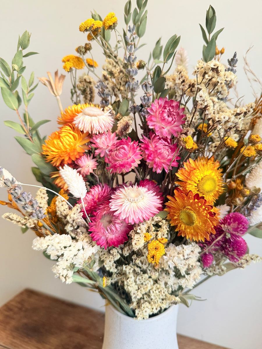 Sunrise Meadow Bouquet [Mini/SM/M] pink, yellow, orange