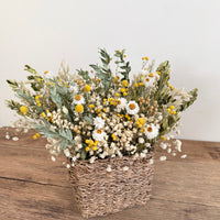 Sunny Meadow Basket arrangement [2weekdays dispatch / M] yellow green