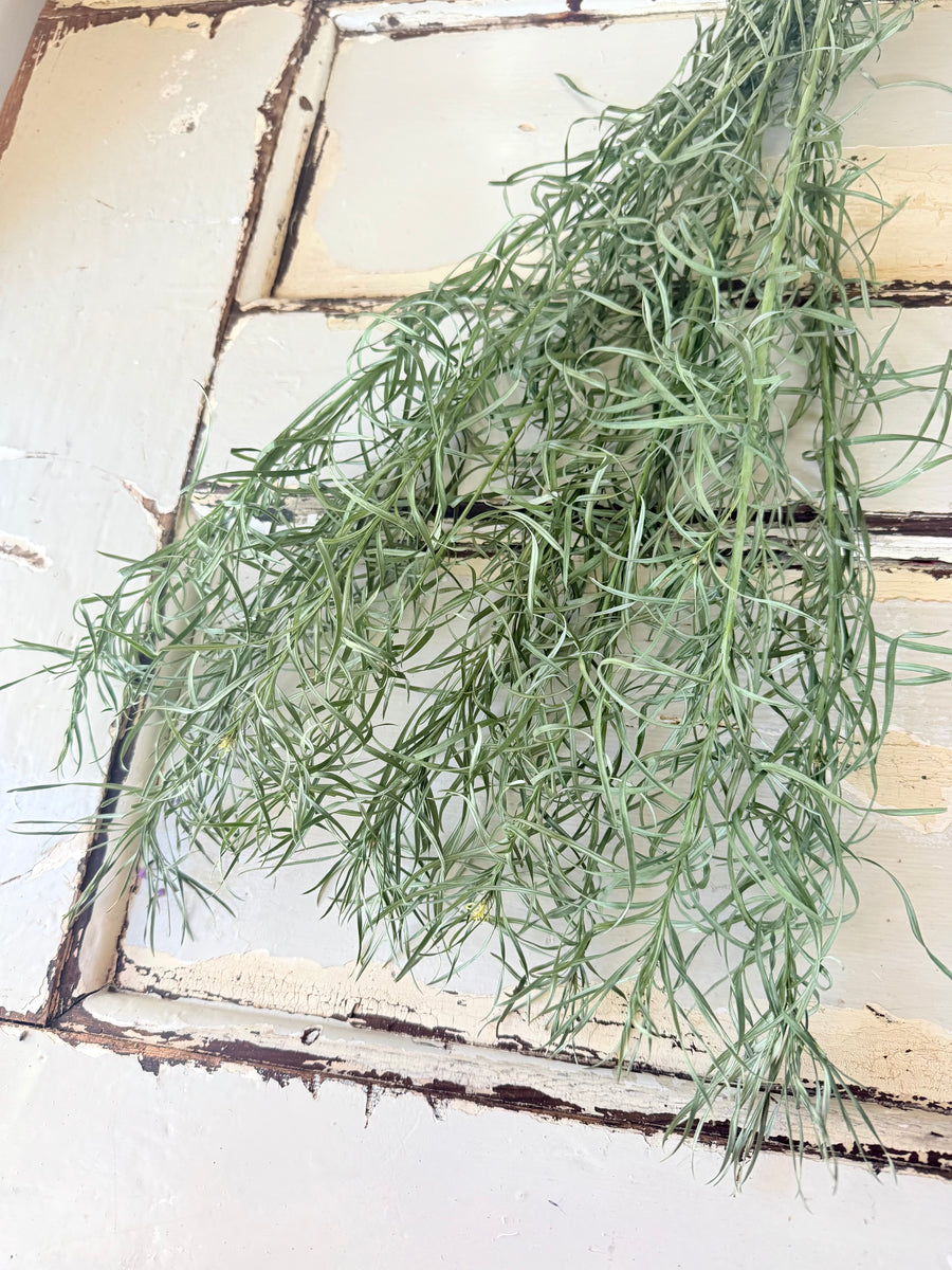 Naturally Dried Emu Grass - natural dusty green