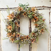 [3 weekdays] Rustic Bloom Ring - Dried Flower Wreath