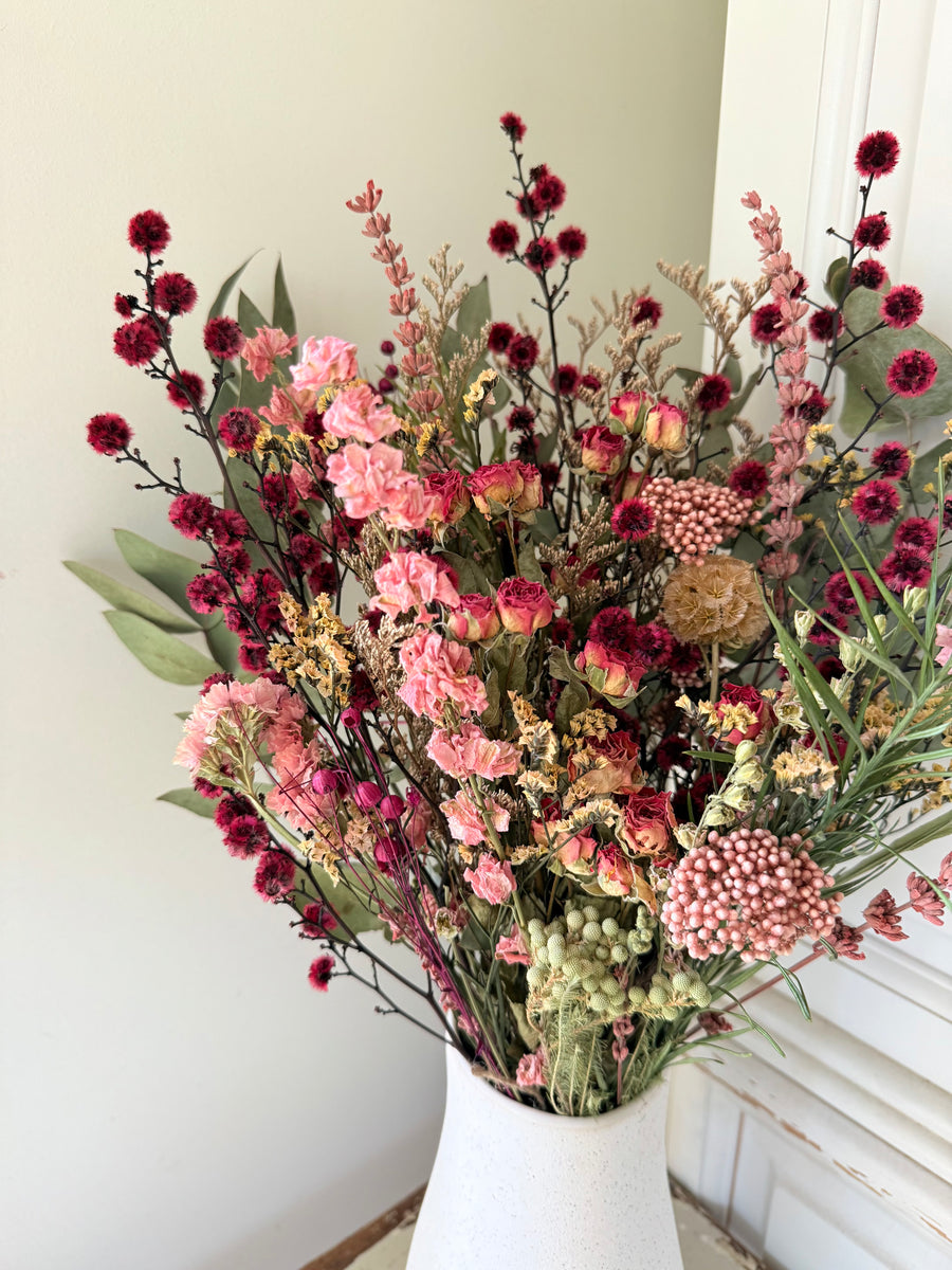 Cherished Heart Bouquet [M] red pink