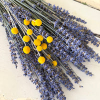 Dried Lavender Garden Bouquet - blue purple