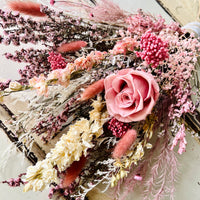 Rosy Mauve Bouquet [M] preserved dried flowers