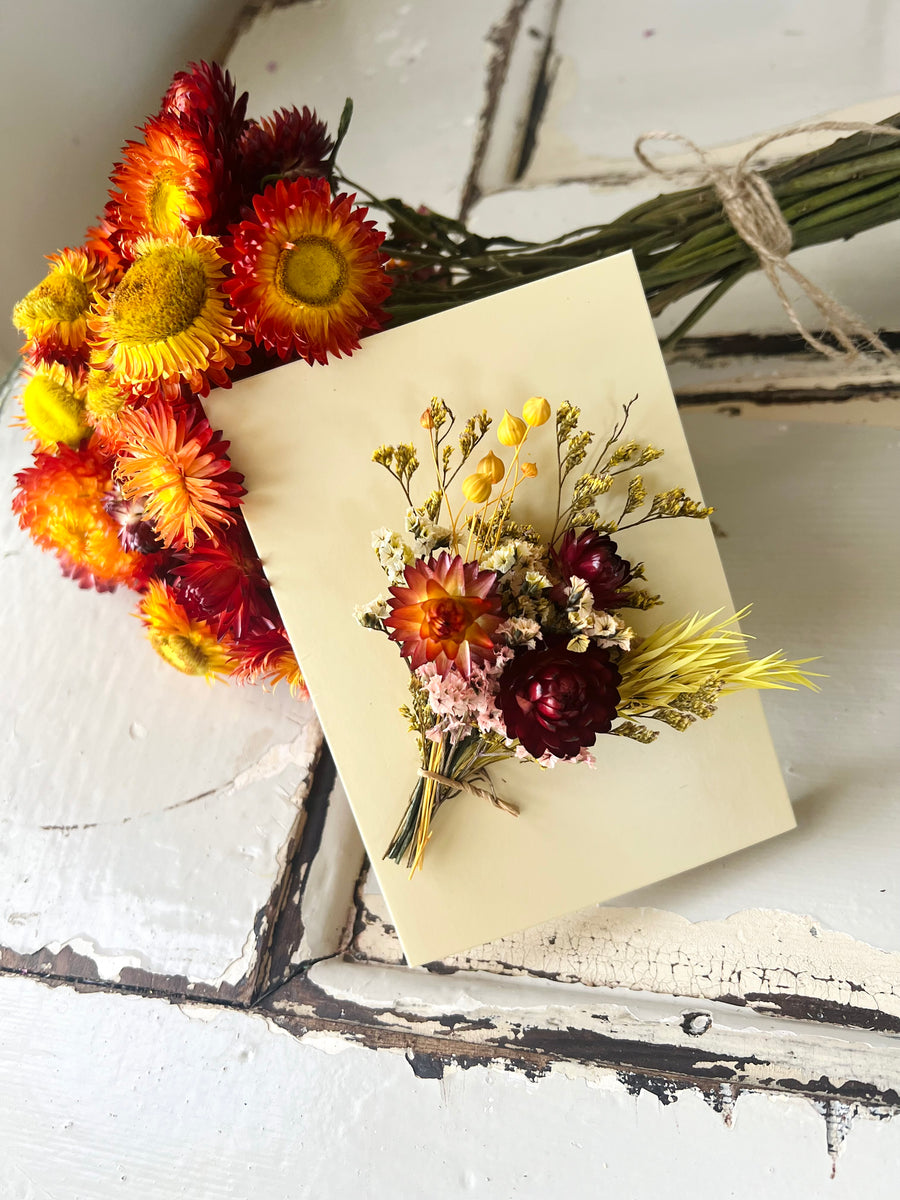 Matching Flower Greeting Card