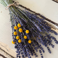 Dried Lavender Garden Bouquet - blue purple