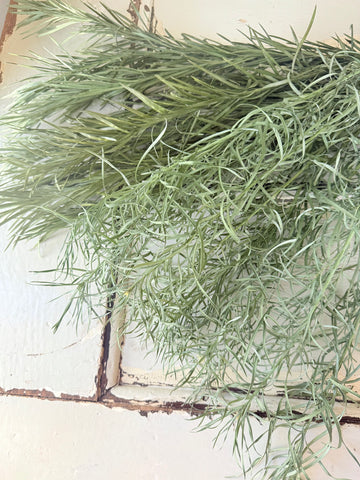 Naturally Dried Emu Grass - natural dusty green