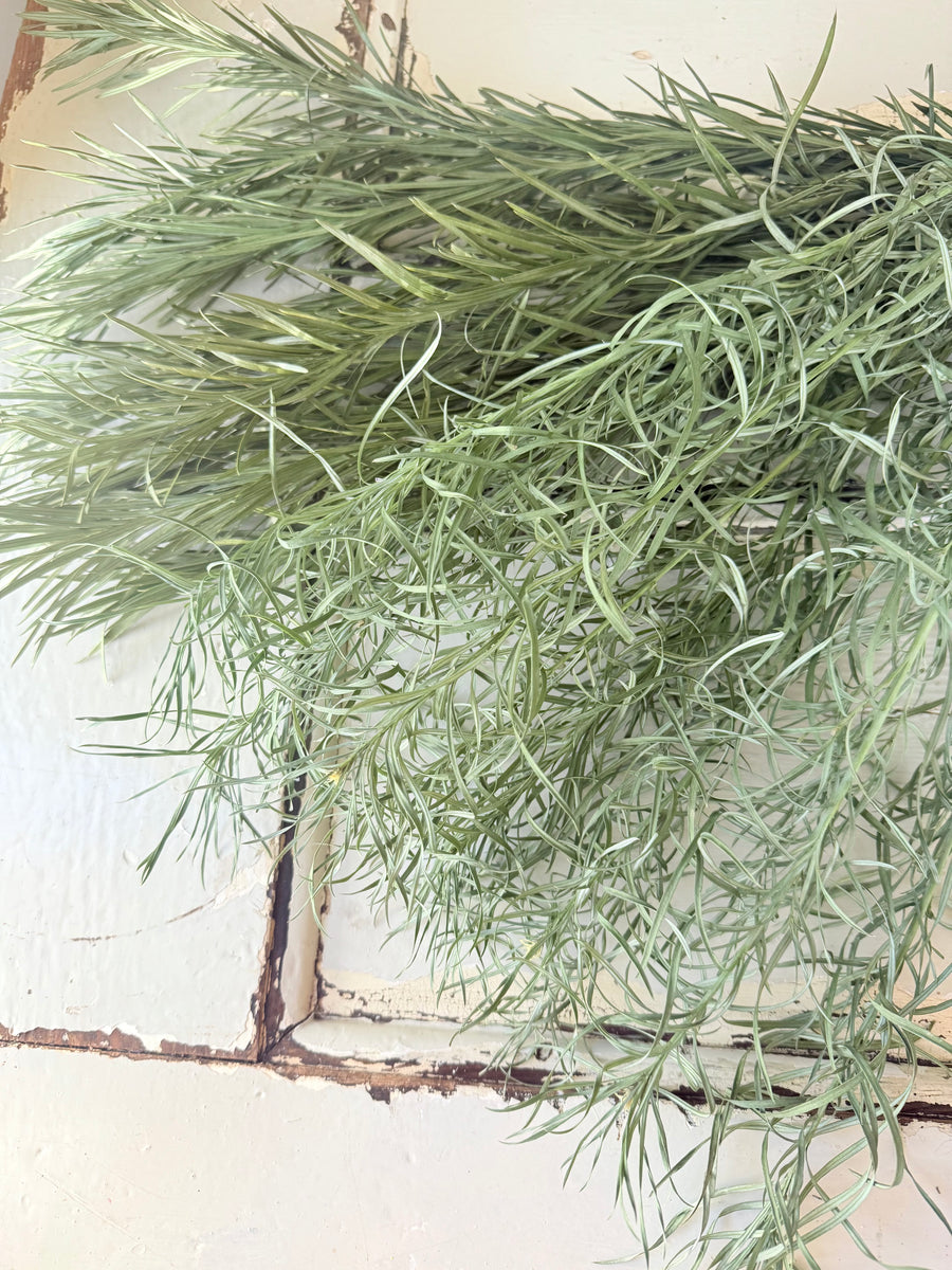 Naturally Dried Emu Grass - natural dusty green