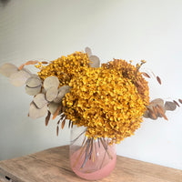 Burnished Gold Hydrangea Vase Arrangement [Large] Brown