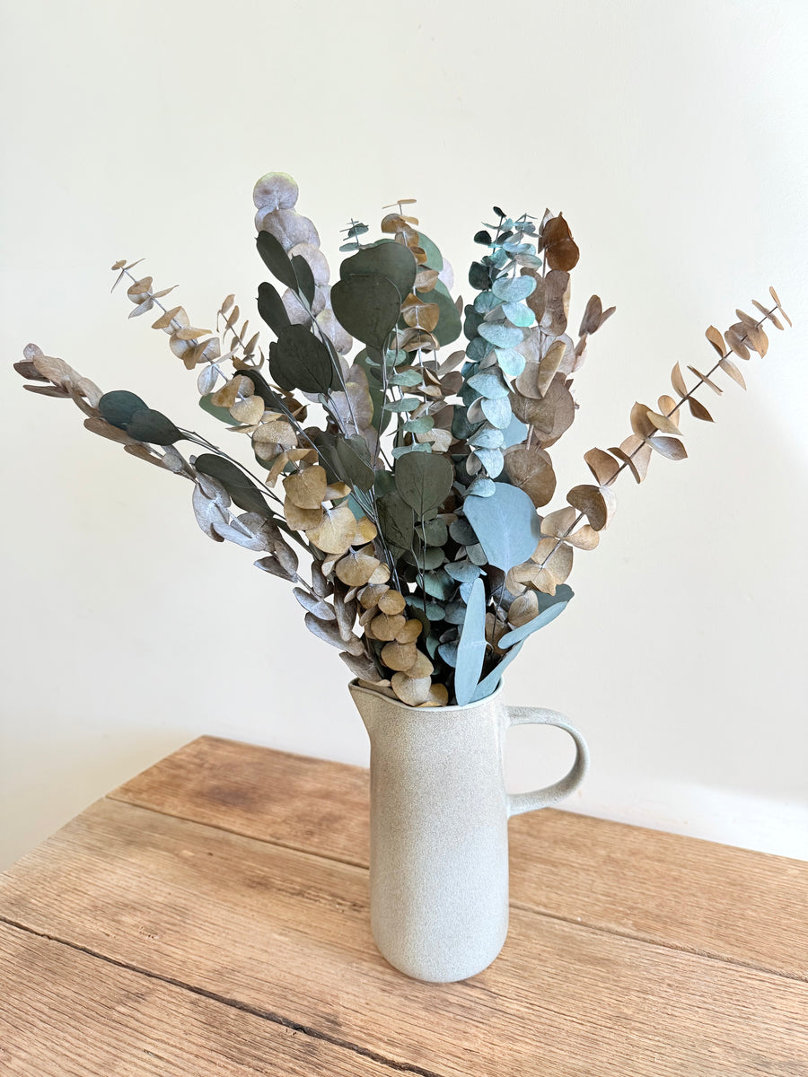 Olive Grove Preserved Eucalyptus Bouquet [M] with / without leucadendron