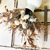 Boho Blush vase arrangement [M] preserved dried flowers and natives