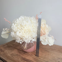 Whispering Pearl Vase Arrangement [Medium] White Beige