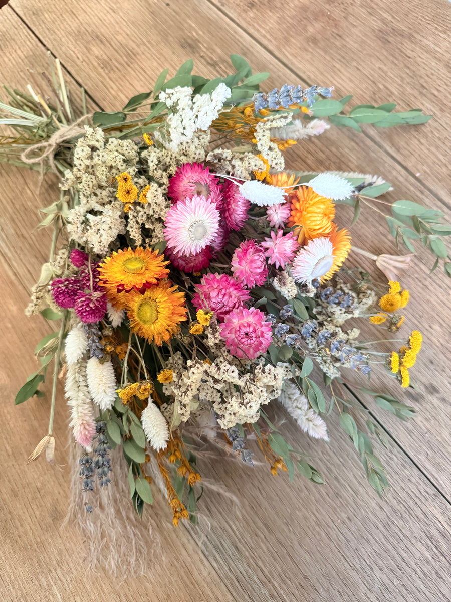 Sunrise Meadow Bouquet [Mini/SM/M] pink, yellow, orange