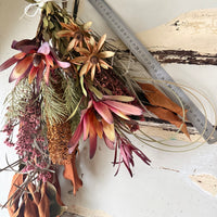 Amber Meadow Bouquet (M) Australian Native - Red / Brown