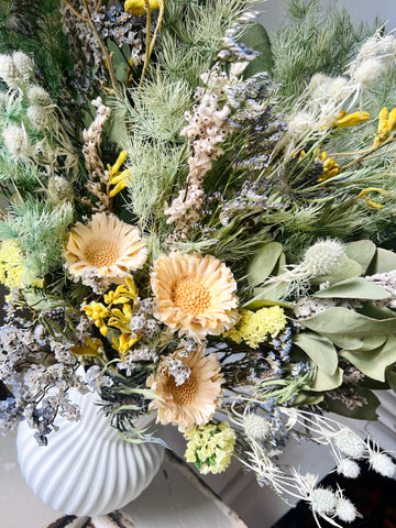 Fresh Mint vase arrangement [ML] preserved dried flowers