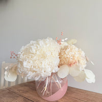 Whispering Pearl Vase Arrangement [Medium] White Beige