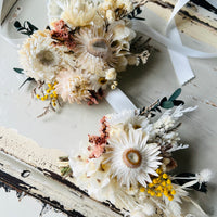 Ready in 10 days  - White Daisy Bridal Bouquet