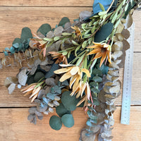 Olive Grove Preserved Eucalyptus Bouquet [M] with / without leucadendron