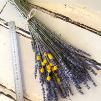 Dried Lavender Garden Bouquet - blue purple