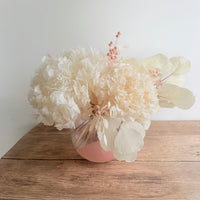 Whispering Pearl Vase Arrangement [Medium] White Beige