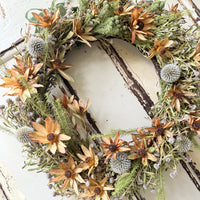 [3 weekdays] Rustic Bloom Ring - Dried Flower Wreath