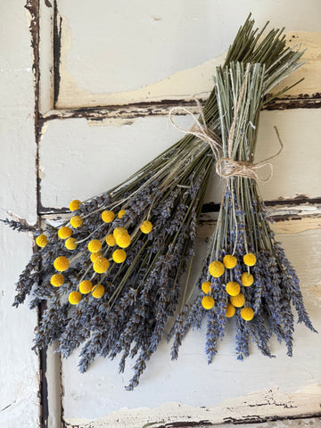 Dried Lavender Garden Bouquet - blue purple