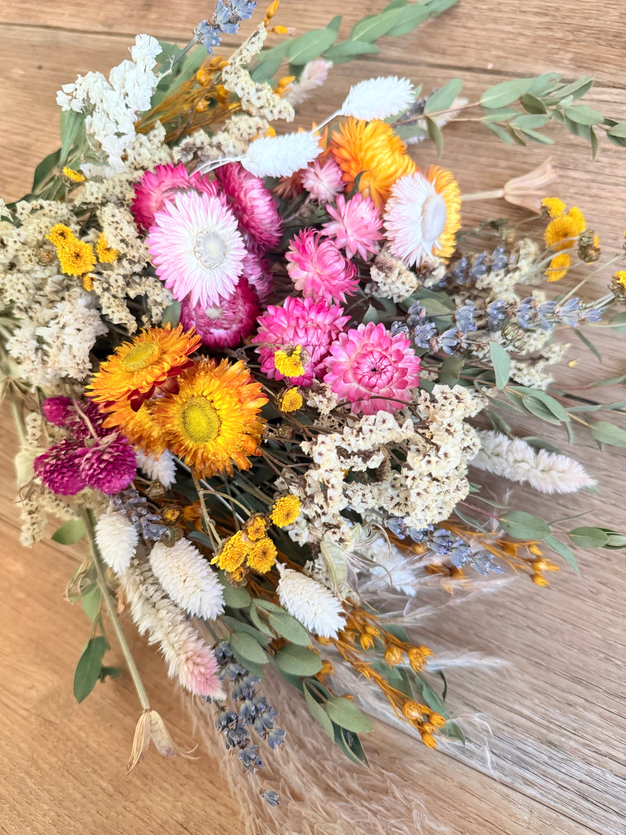 Sunrise Meadow Bouquet [Mini/SM/M] pink, yellow, orange