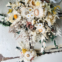 Ready in 10 days  - White Daisy Bridal Bouquet