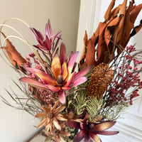 Amber Meadow Bouquet (M) Australian Native - Red / Brown