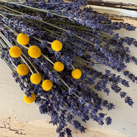 Dried Lavender Garden Bouquet - blue purple