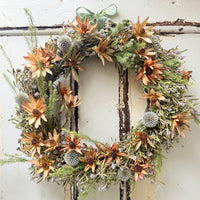 [3 weekdays] Rustic Bloom Ring - Dried Flower Wreath