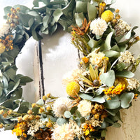Cheerful Native Wreath | dried flowers wreath