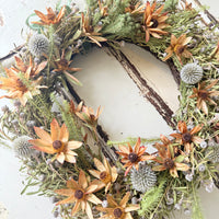 [3 weekdays] Rustic Bloom Ring - Dried Flower Wreath