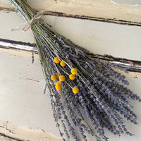 Dried Lavender Garden Bouquet - blue purple