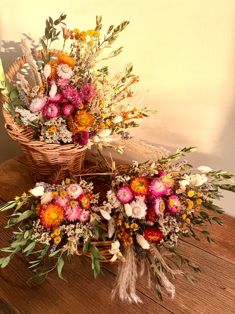 Sunrise Meadow Bouquet [Mini/SM/M] pink, yellow, orange