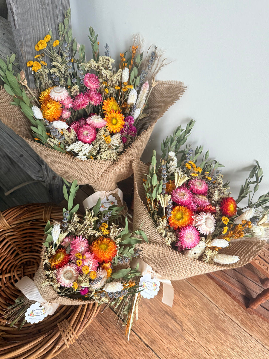 Sunrise Meadow Bouquet [Mini/SM/M] pink, yellow, orange
