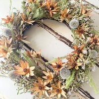 [3 weekdays] Rustic Bloom Ring - Dried Flower Wreath