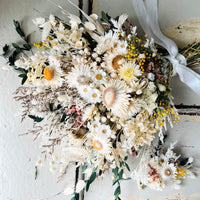 Ready in 10 days  - White Daisy Bridal Bouquet