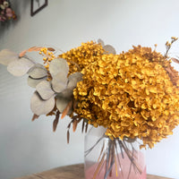 Burnished Gold Hydrangea Vase Arrangement [Large] Brown